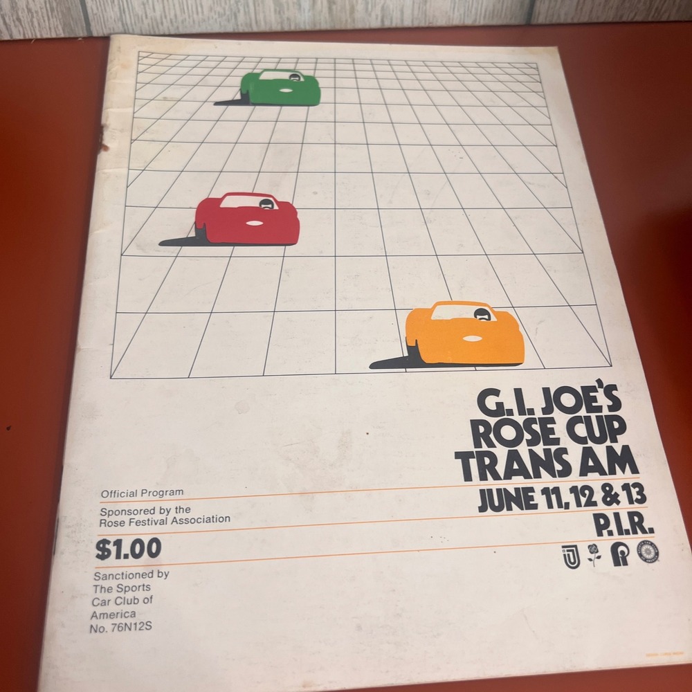1976‎ GI Joes Rose Cup Trans Am Official Program Portland Intl Raceway PIR